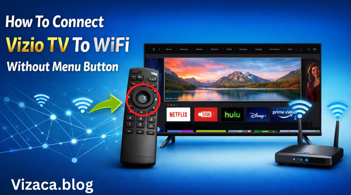 How To Connect Vizio TV To WiFi Without Menu Button.