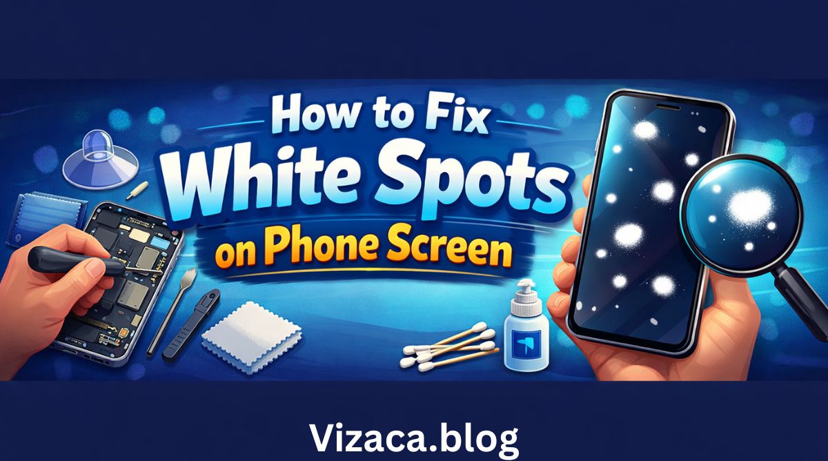 How to Fix White Spots on Phone Screen.