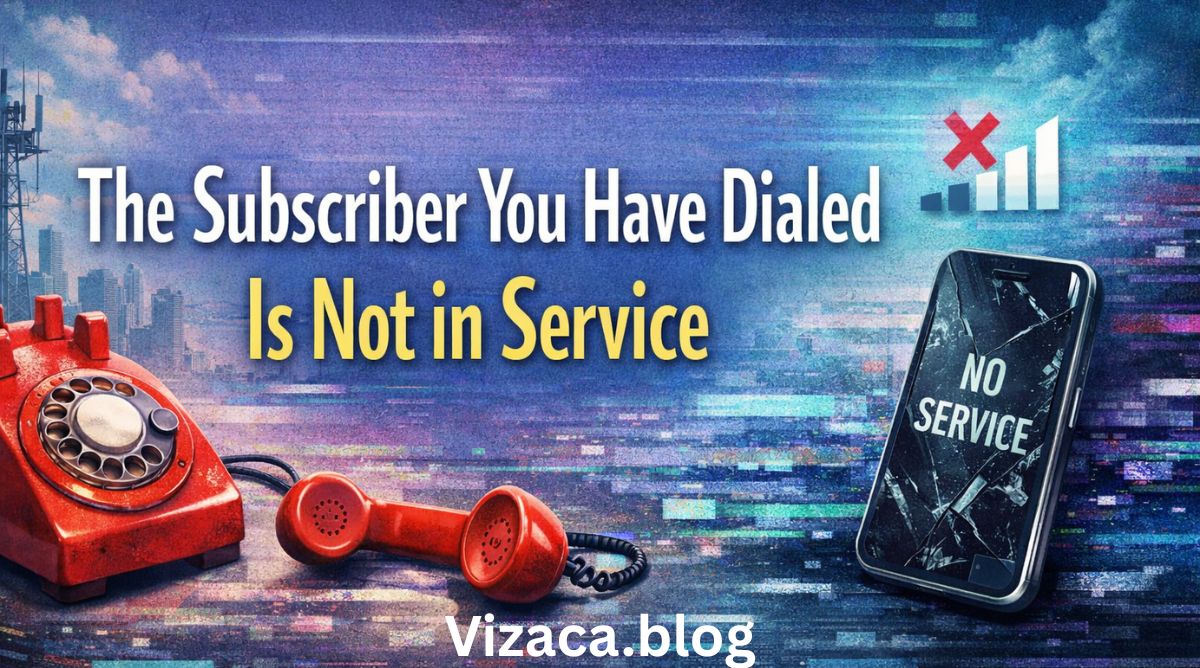 The Subscriber You Have Dialed Is Not in Service.