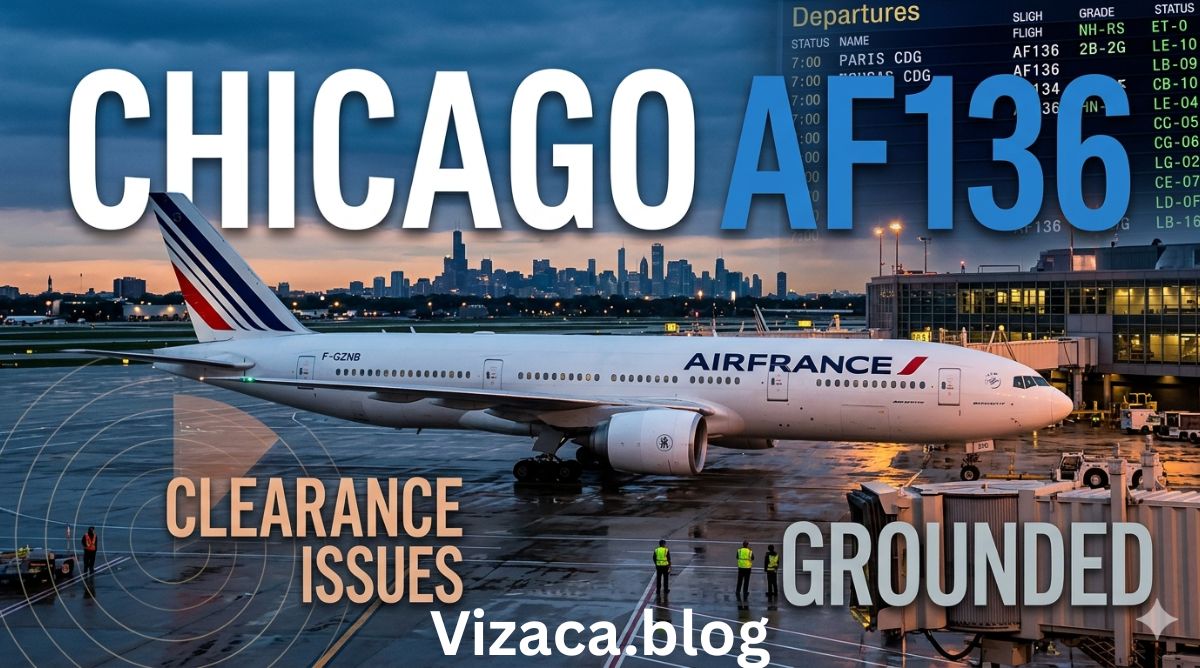 Air France AF136 Chicago Clearance Issues