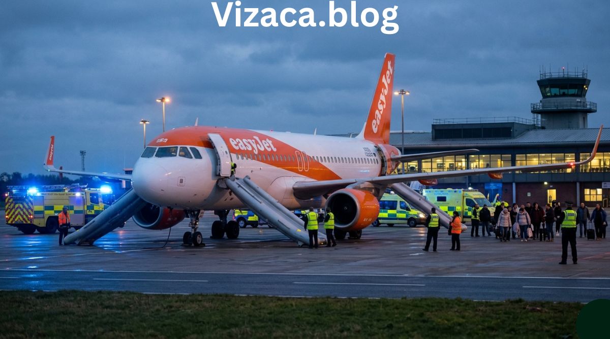 easyjet flight u2238 emergency landing newcastle